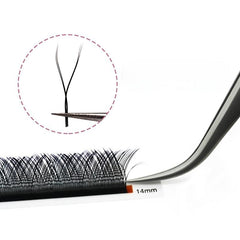 YY 0.07mm 12 Row False Eyelashes D Curly Individual Extensions
