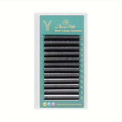 YY 0.07mm 12 Row False Eyelashes D Curly Individual Extensions