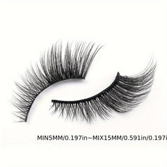 5 Pairs Cat Eye Lashes Winged End False Eyelashes 14mm