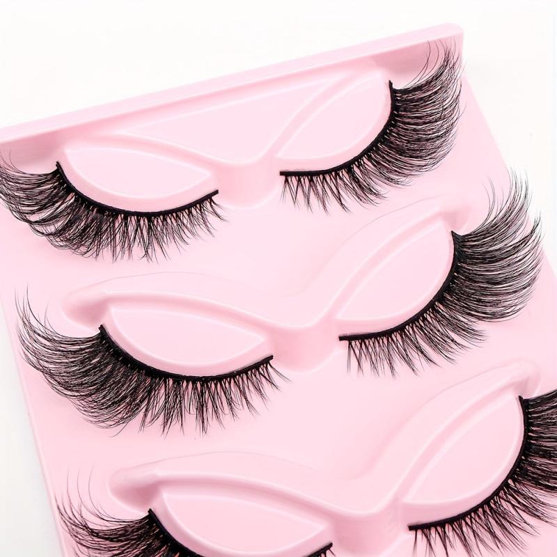 5 Pairs Cat Eye Lashes Winged End False Eyelashes 14mm