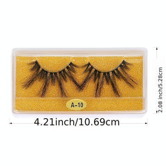 20 Pairs Fluffy 3D Mink Lashes 25mm Messy Wispy Dramatic False Eyelashes