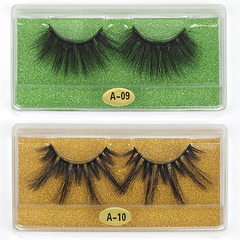 20 Pairs Fluffy 3D Mink Lashes 25mm Messy Wispy Dramatic False Eyelashes