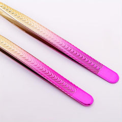 Colorful Straight Tip Tweezers Precision Lash Tweezers For Eyelash Extensions