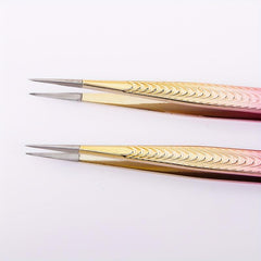 Colorful Straight Tip Tweezers Precision Lash Tweezers For Eyelash Extensions