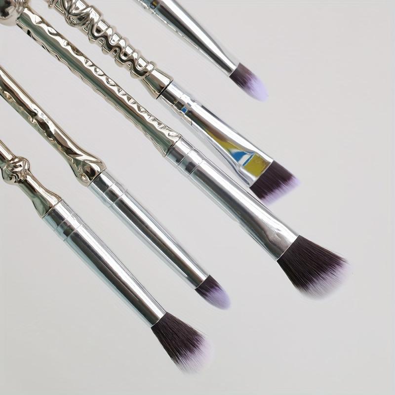 5pcs Wand Makeup Brush Set with Eyeshadow Brush for Blush Concealer