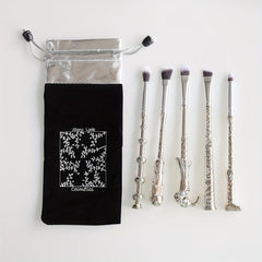 5pcs Wand Makeup Brush Set with Eyeshadow Brush for Blush Concealer