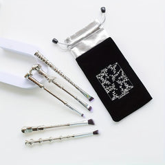 5pcs Wand Makeup Brush Set with Eyeshadow Brush for Blush Concealer