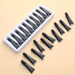 10Pcs False Eyelash Glue Quick Dry Waterproof Clear Adhesive For Grafting Makeup