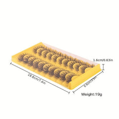 10 Pairs Cat's Eye 3D Messy Curled Mink Hair False Eyelashes