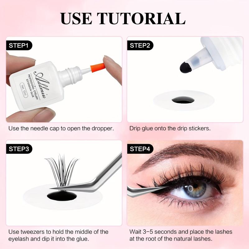 Professional Eyelash Extension Glue 5ml Quick Drying Strong Adhesive