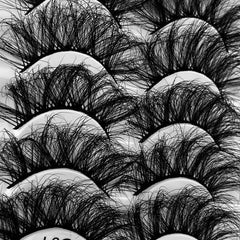 5 Pairs 8D Fluffy False Eyelashes Dramatic Thick Mink Makeup