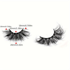 5 Pairs 8D Fluffy False Eyelashes Dramatic Thick Mink Makeup