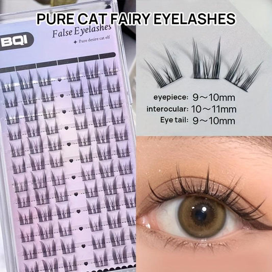 Natural Cat Eye False Eyelashes C Curling