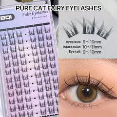Natural Cat Eye False Eyelashes C Curling