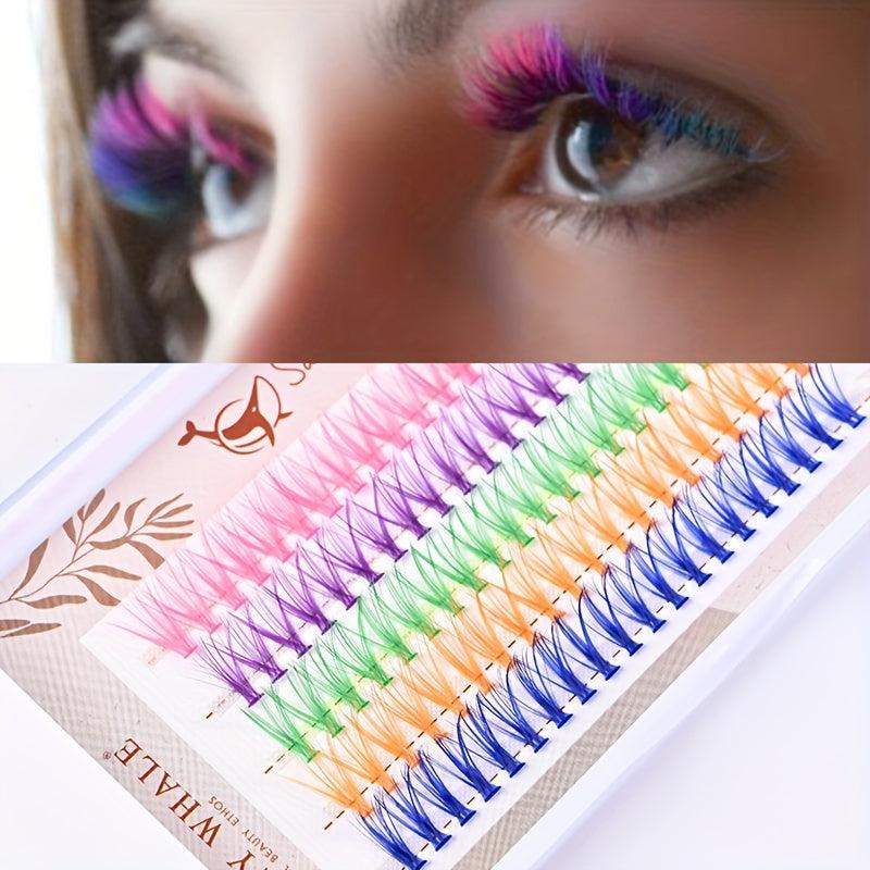Individual Cluster Eyelashes Soft Faux Mink False Lashes C Curl 0.07mm