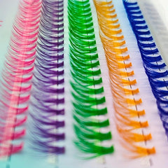 Individual Cluster Eyelashes Soft Faux Mink False Lashes C Curl 0.07mm
