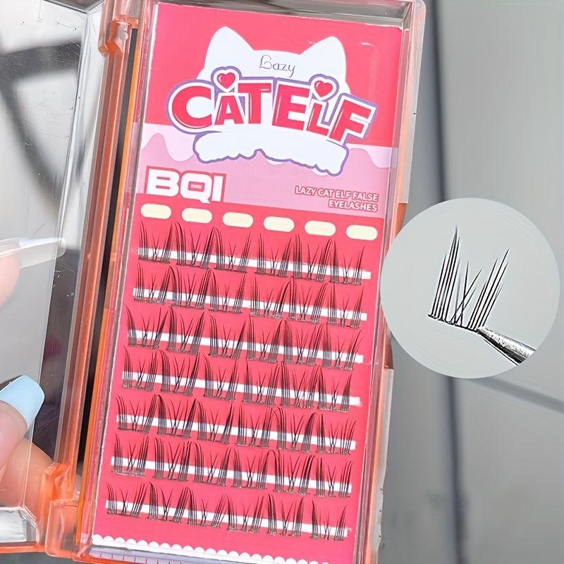 Cat Elf False Eyelashes Natural Simulated Segmented Ultra Thin Stems