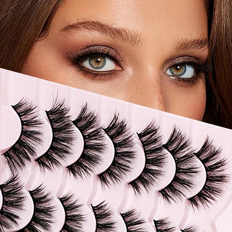 7 Pairs Natural Curling False Eyelashes for Women
