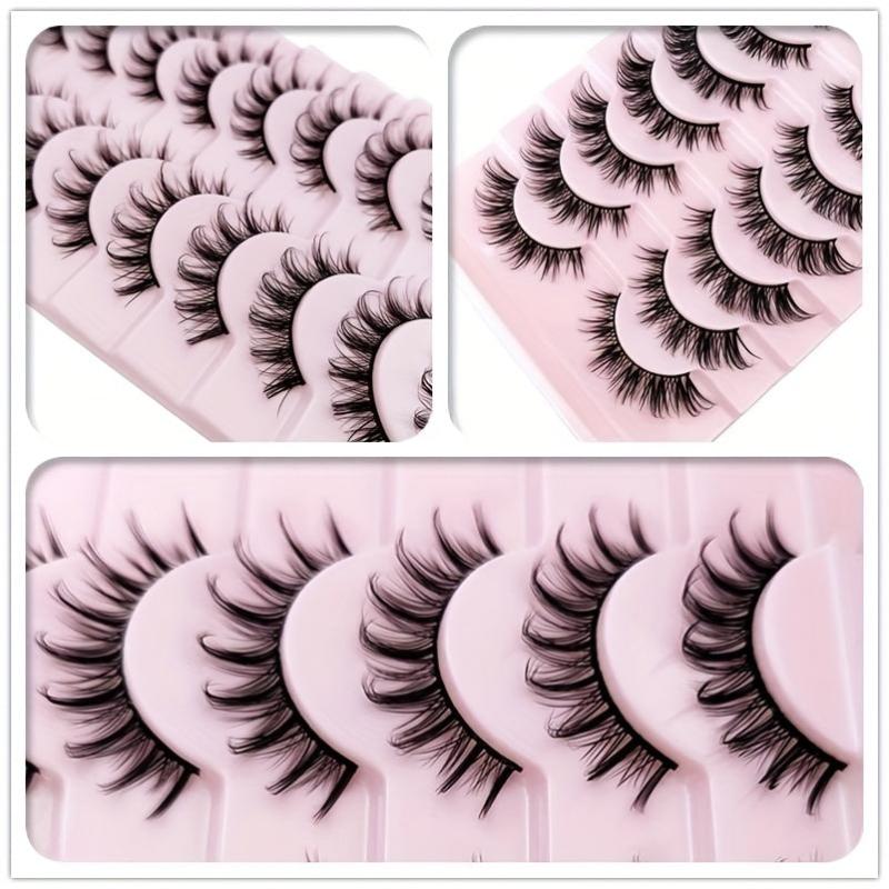 10 Pairs Manga Lashes D Curl Little Devil Style Cosplay Lashes
