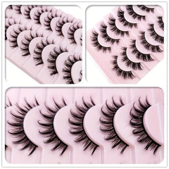 10 Pairs Manga Lashes D Curl Little Devil Style Cosplay Lashes