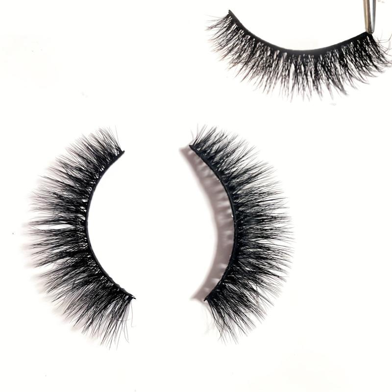 Slim Cat Eye Fox Eye Faux Mink Eyelashes 10 Pairs 3D 12mm 16mm