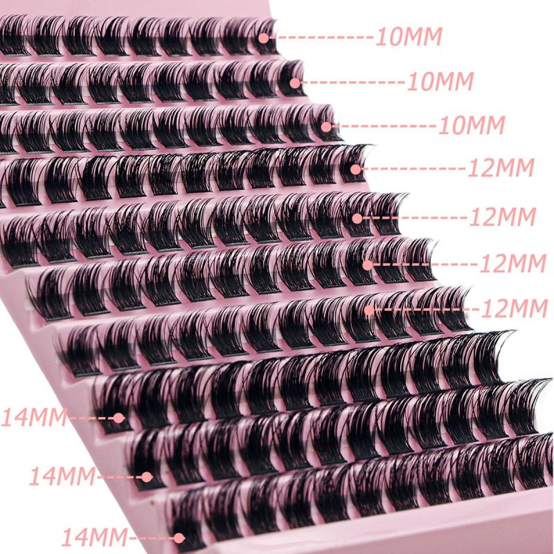 DIY Lash Extension Kit Cluster Lashes D Curl False Eyelash 120pcs