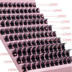 DIY Lash Extension Kit Cluster Lashes D Curl False Eyelash 120pcs