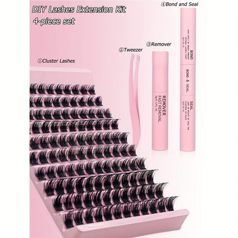 DIY Lash Extension Kit Cluster Lashes D Curl False Eyelash 120pcs