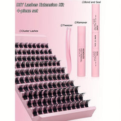 DIY Lash Extension Kit Cluster Lashes D Curl False Eyelash 120pcs