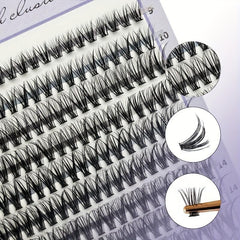 DIY Lash Extension Kit 200pcs Individual Lashes Cluster D Curling Eyelash