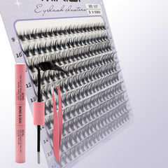 DIY Lash Extension Kit 200pcs Individual Lashes Cluster D Curling Eyelash
