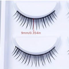 5 Pairs Natural Thick Style False Eyelashes With Glue