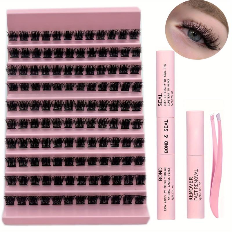 120pcs Cluster Lashes 10-14mm Mix D Curling Individual Lashes Extensions