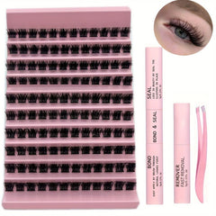 120pcs Cluster Lashes 10-14mm Mix D Curling Individual Lashes Extensions