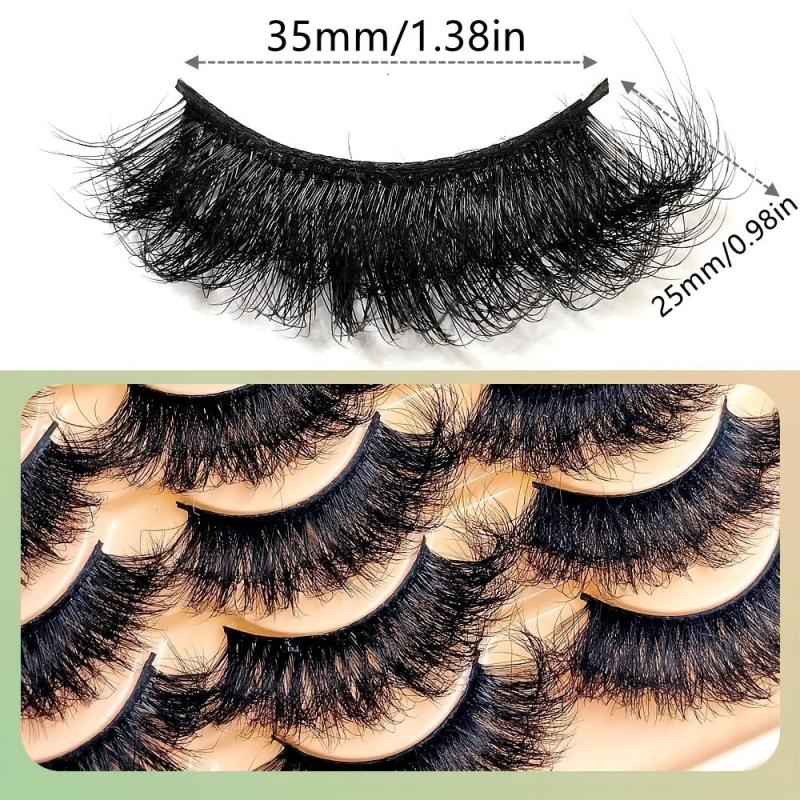14 Pairs Faux Mink Fluffy Lashes Soft Full Thick Makeup