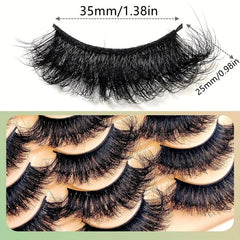 14 Pairs Faux Mink Fluffy Lashes Soft Full Thick Makeup