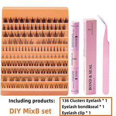 DIY Lash Extension Kit 140pcs D Curl Eyelash Extension Kit
