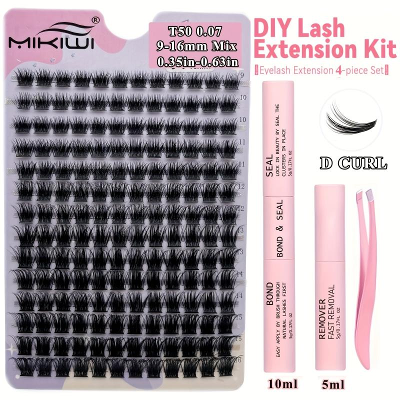 280Pcs Cluster Lashes 30D 40D D Curl Mix Lash Extension
