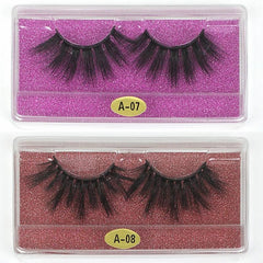 Mixed False Eyelash Set 20 Pairs 6d Mink Eyelashes Bulk