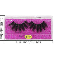 Mixed False Eyelash Set 20 Pairs 6d Mink Eyelashes Bulk