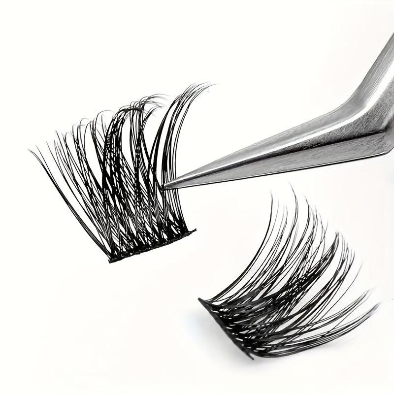 DIY Lash Clusters Kit with Remover 2-in-1 Applicator Faux Mink D Curling