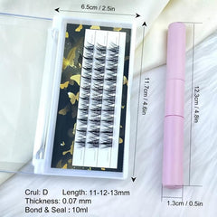 11 18mm Eyelash Extensions Kit with DIY Glue