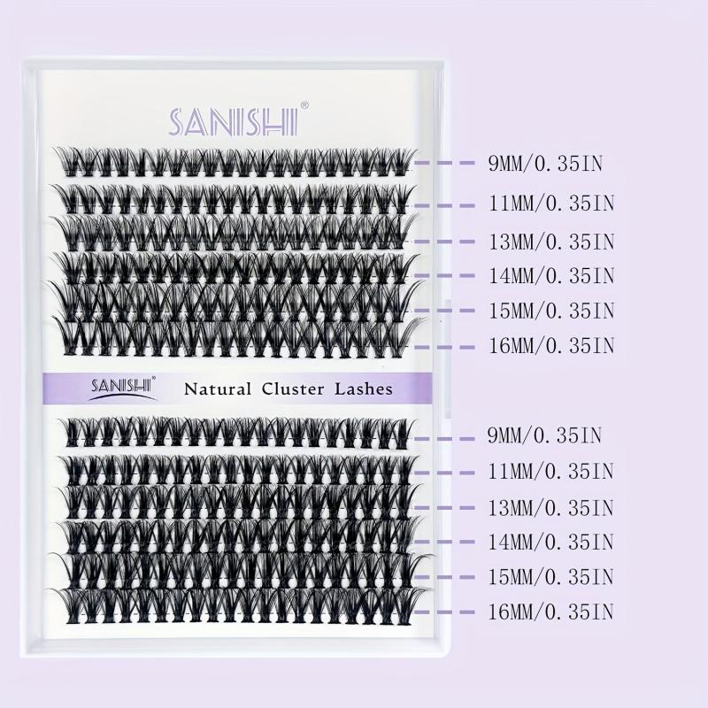 DIY Lash Extension Kit 240pcs Individual Lashes Cluster D Curling
