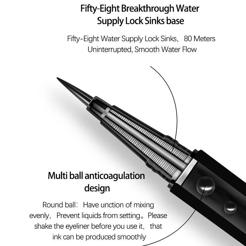 Self Adhesive Transparent Waterproof Eyeliner 2-In-1 Long Lasting Quick Dry Glue