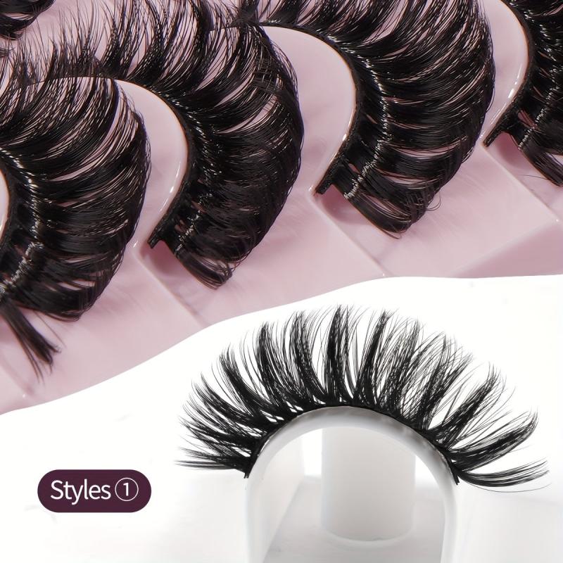 10 Pairs Mixed Style Fluffy False Eyelashes 2 Boxes