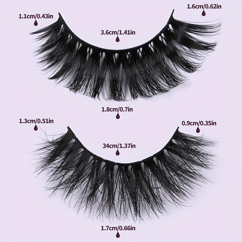 10 Pairs Mixed Style Fluffy False Eyelashes 2 Boxes