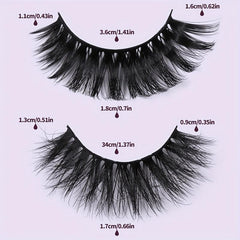 10 Pairs Mixed Style Fluffy False Eyelashes 2 Boxes