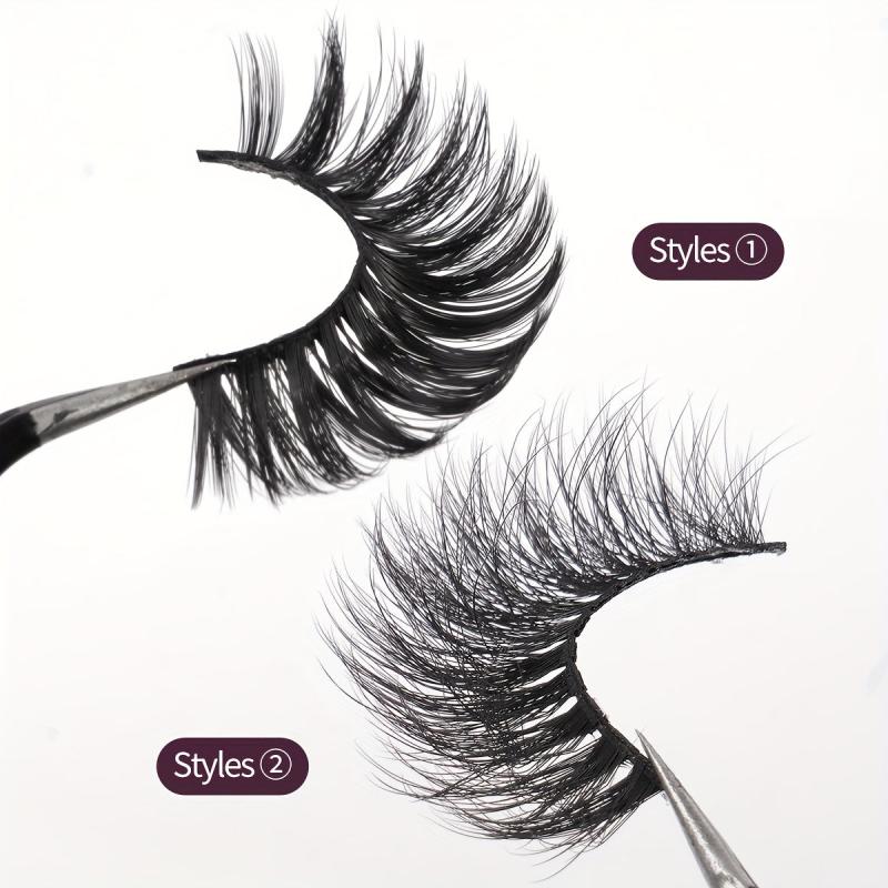 10 Pairs Mixed Style Fluffy False Eyelashes 2 Boxes