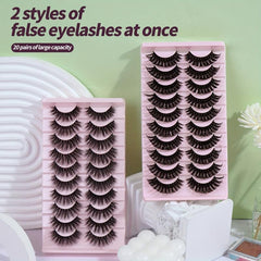 10 Pairs Mixed Style Fluffy False Eyelashes 2 Boxes