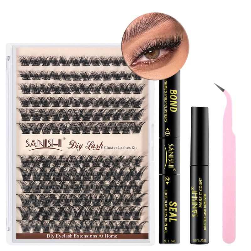144pcs Lash Clusters DIY Extension Kit with Lash Bond and Remover